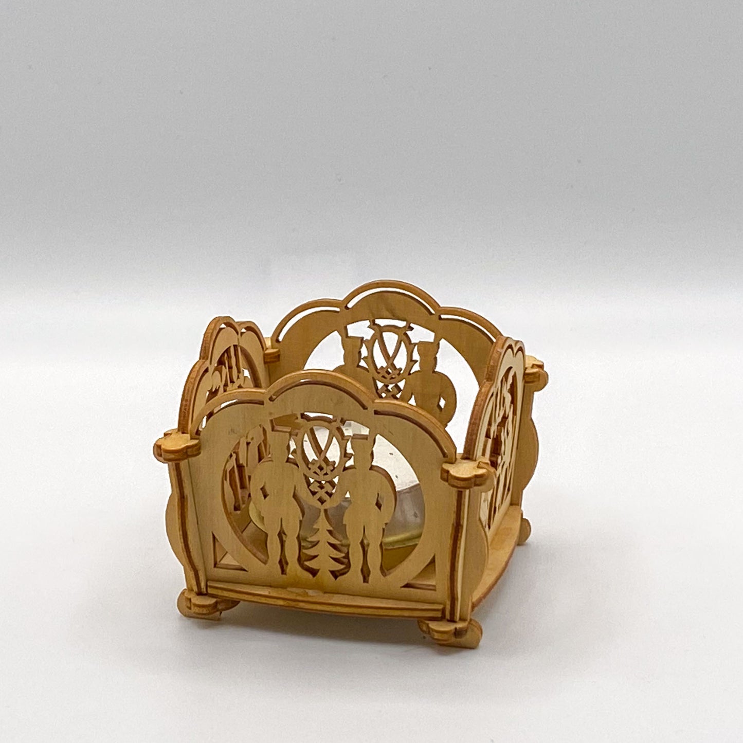 Teelichthalter "Traditionelles Handwerk" - Ein Stück erzgebirgische Handwerkskunst