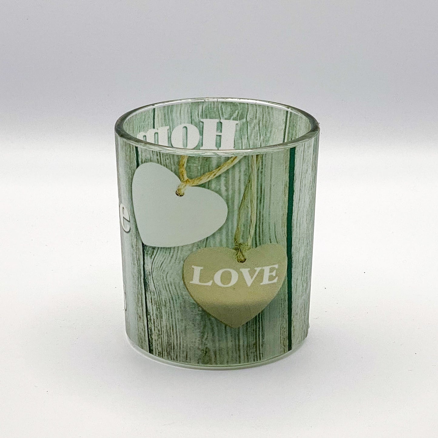 Teelichthalter "Home is where the Heart is"