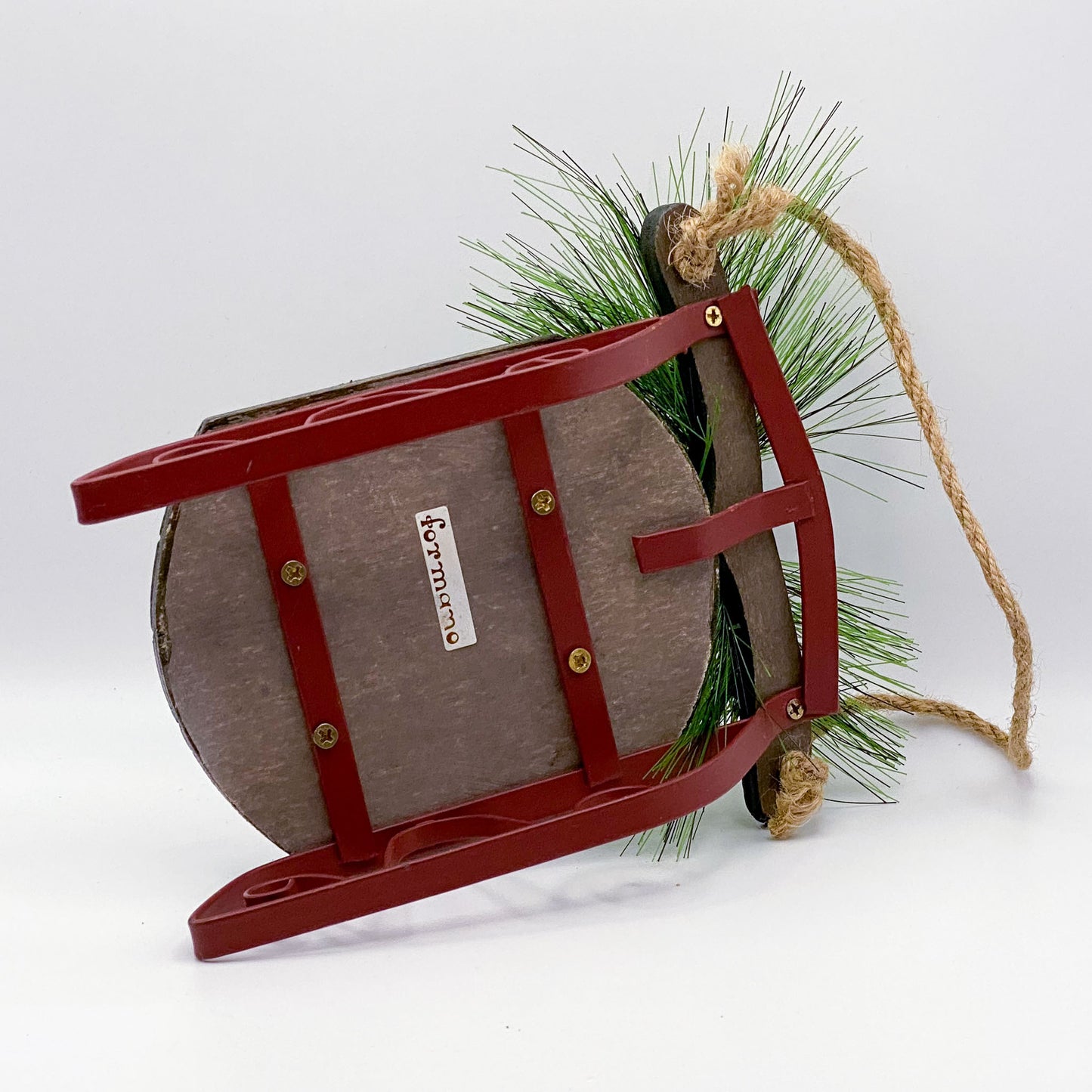 Figur: Rustikaler Hängeschlitten von FORMANO – Festliche Deko mit Charme