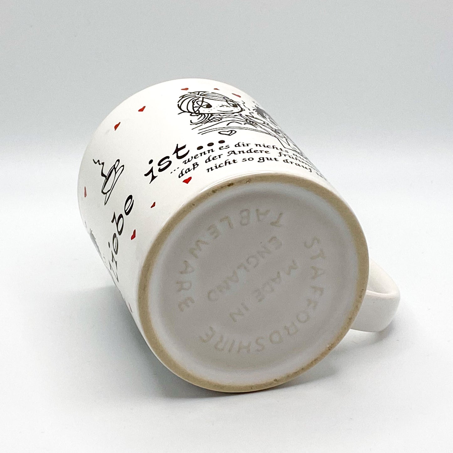 Becher "Liebe ist..." - Staffordshire Tableware